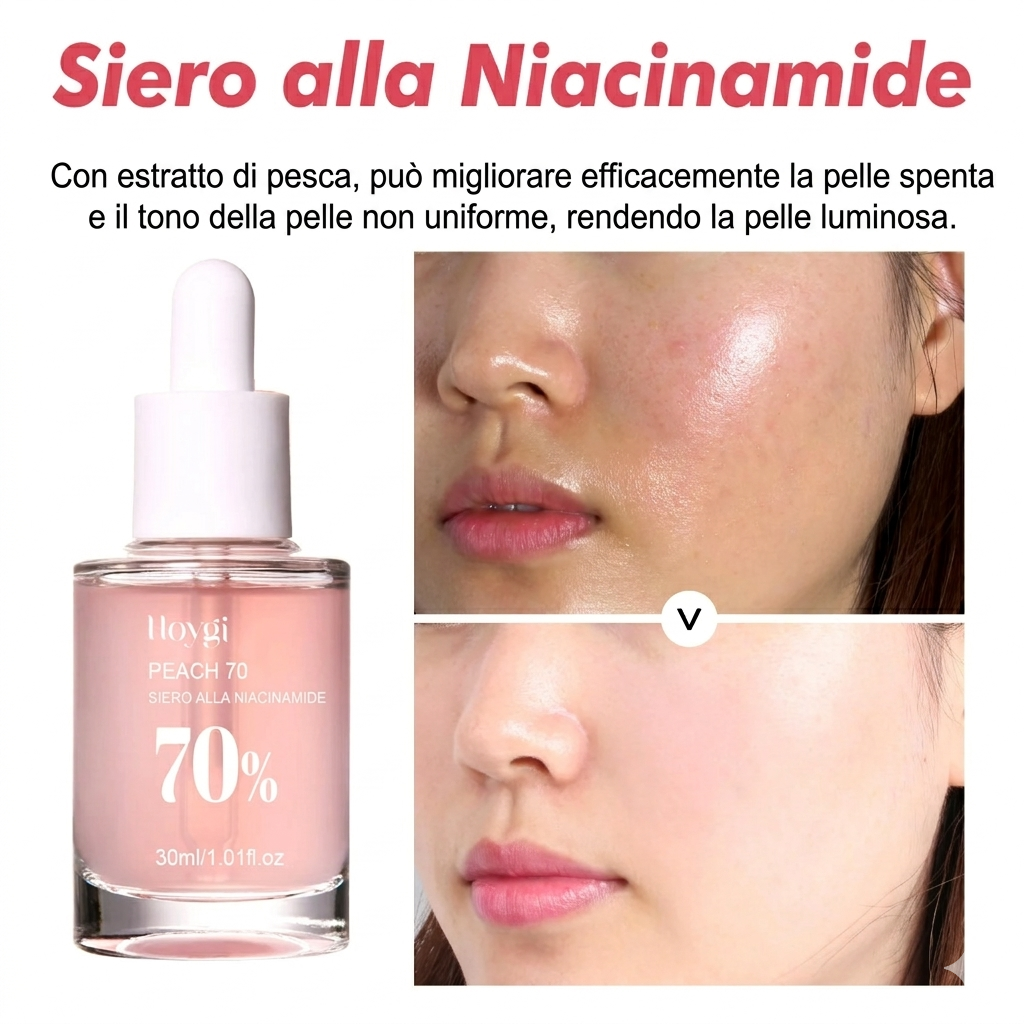 Siero alla Niacinamide e pesca