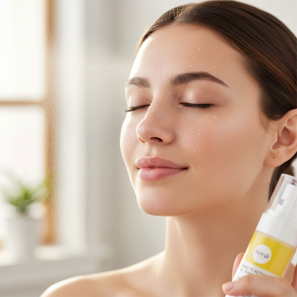 Spray viso e décolleté idratante e lenitivo con acido ialuronico