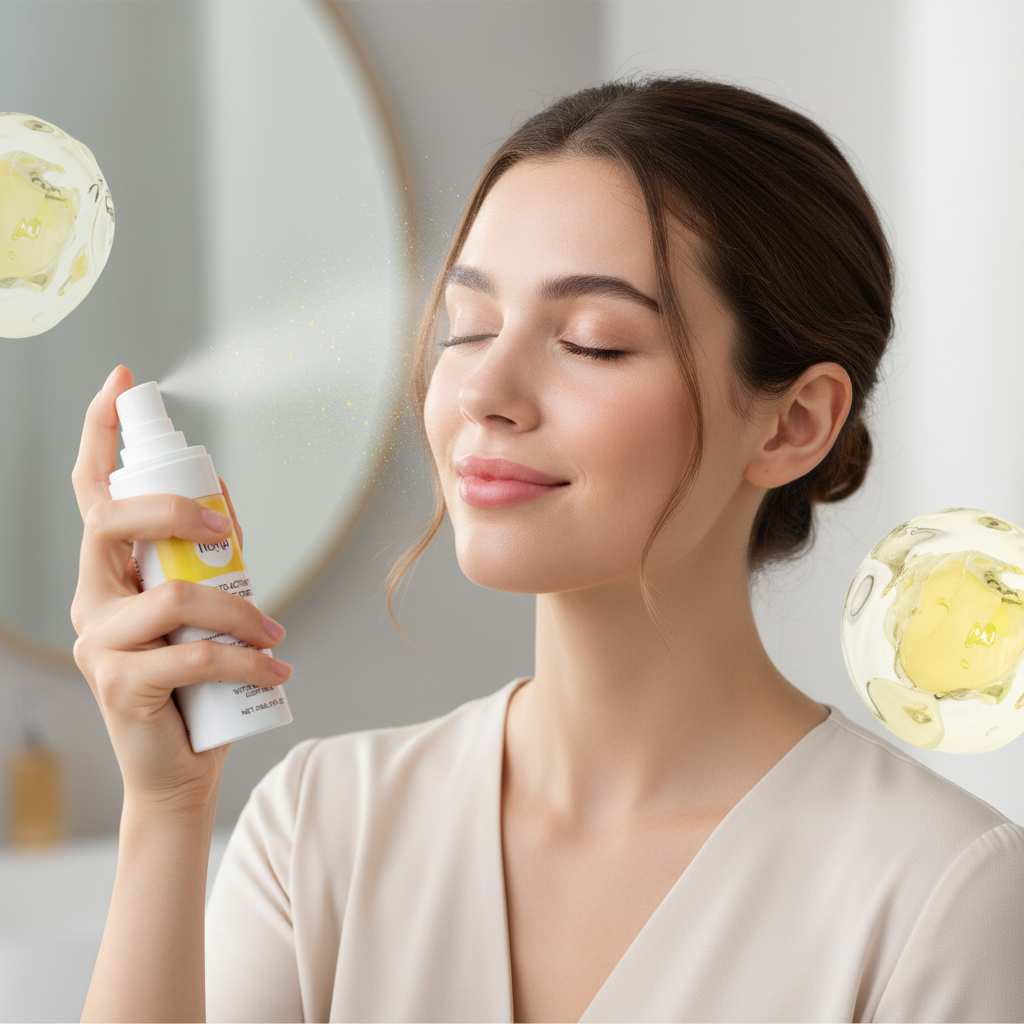 Spray viso e décolleté idratante e lenitivo con acido ialuronico