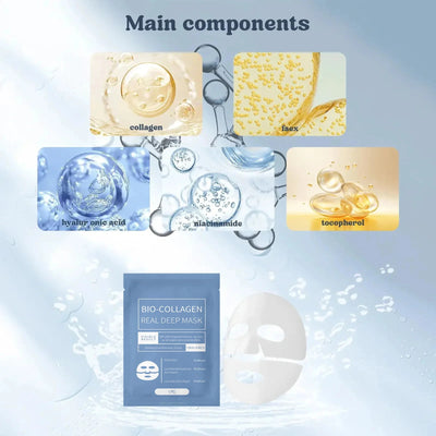 Maschera Viso Bio Collagene – Anti-Rughe, Idratante e Rassodante