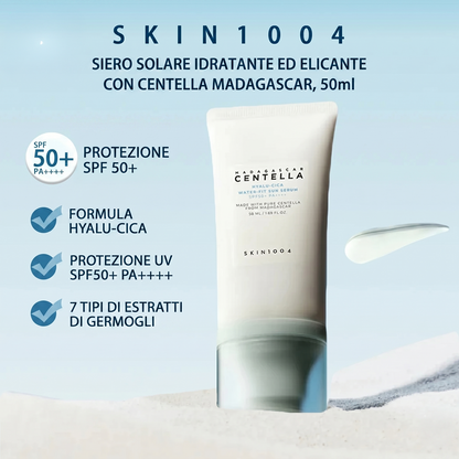 SKIN1004 Madagascar Centella Hyalu-Cica Water-Fit Sun Serum SPF50+ PA++++ – Siero Solare Idratante e Lenitivo
