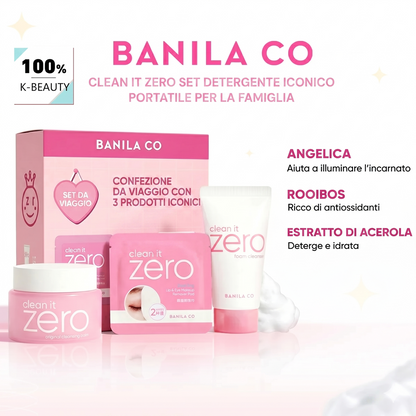 Banila Co – Clean It Zero Iconic Cleansing Travel Set (3 pezzi)